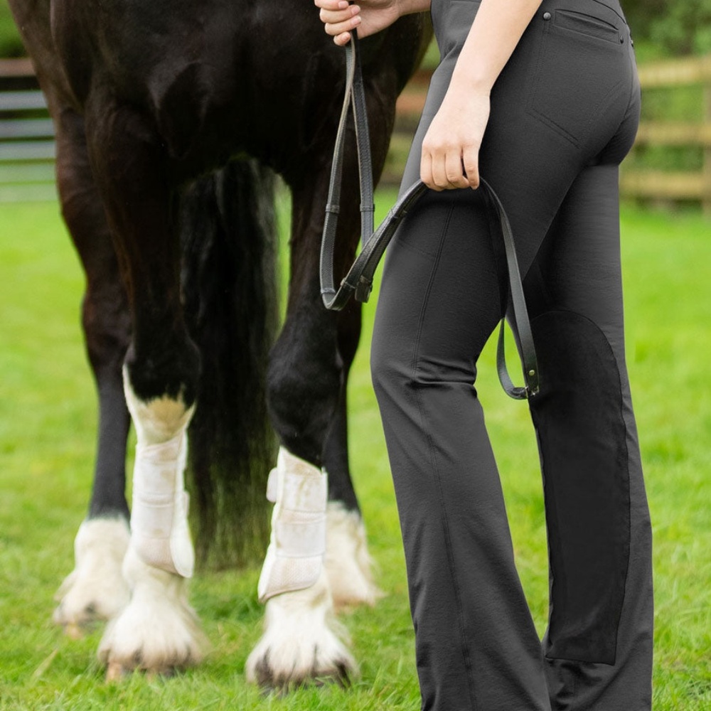 Kerrits Activewear Dynamic™ Extended Knee Patch Bootcut Breech Size 2XBLACK / 2X - Picture 7 of 8